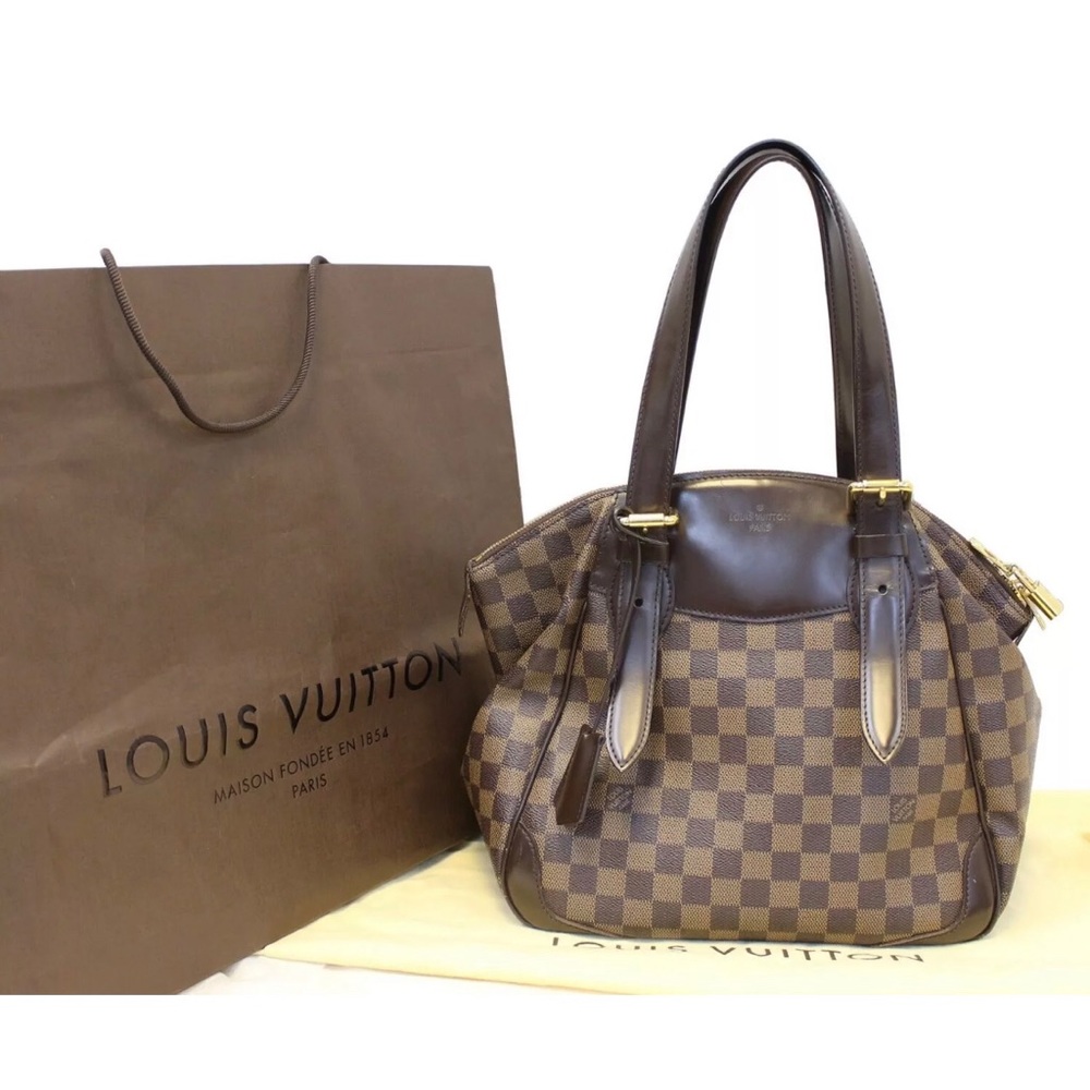 LOUIS VUITTON- Verona GM Damier Ebene shoulder